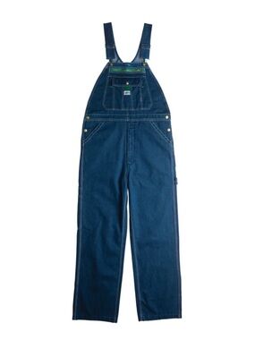 Liberty Stonewashed Denim Bib Overalls Classic Dark Blue Size 38x40